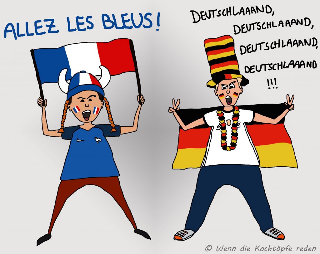 Französische Fans gegen Deutsche Fans Wer gewinnt? Wenn die